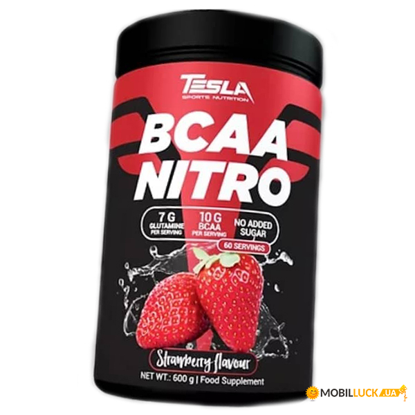  Tesla BCAA Nitro - 600g Strawberry