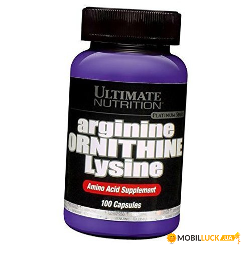  Ultimate Nutrition arginine Ornithine Lysine 100  (6007)