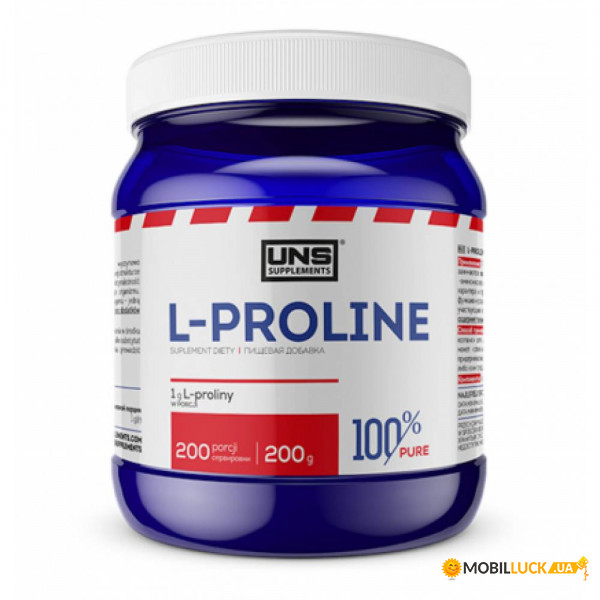  UNS 100% Pure L- PROLINE 200g