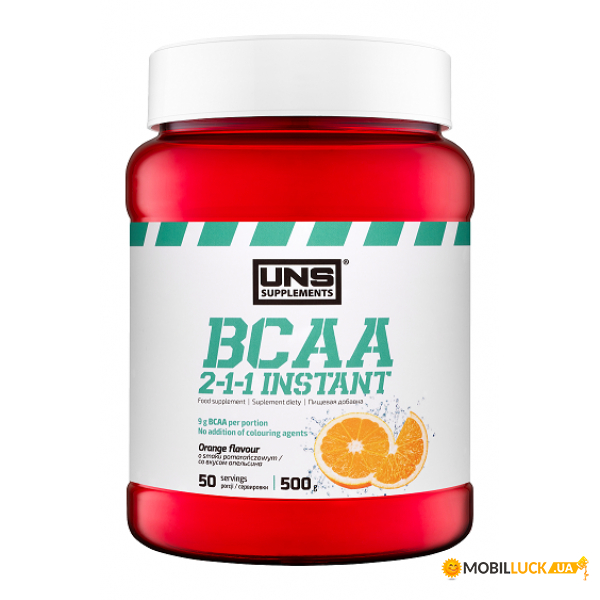  UNS BCAA 2-1-1 Instant 500g Orange 100-69-6130350-20