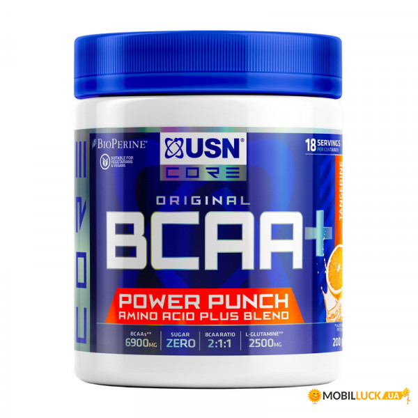  USN BCAA Power Punch 200 g tangarine