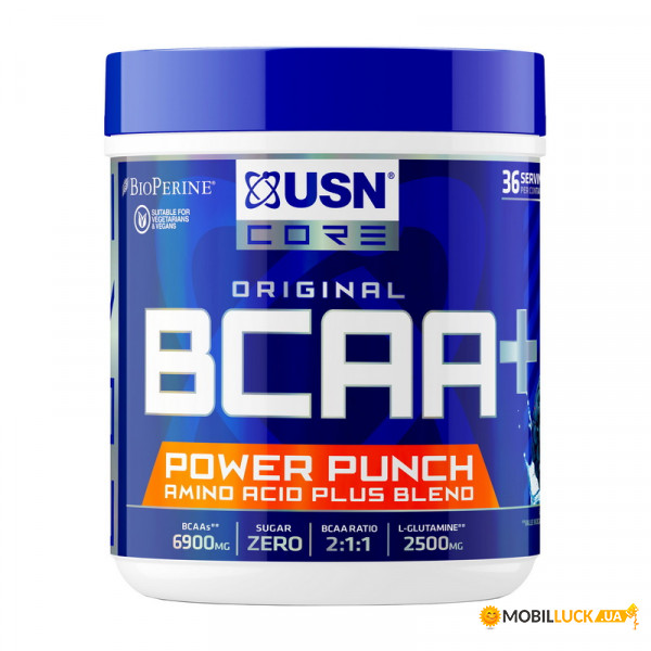  USN BCAA Power Punch 400 g blue raspberry