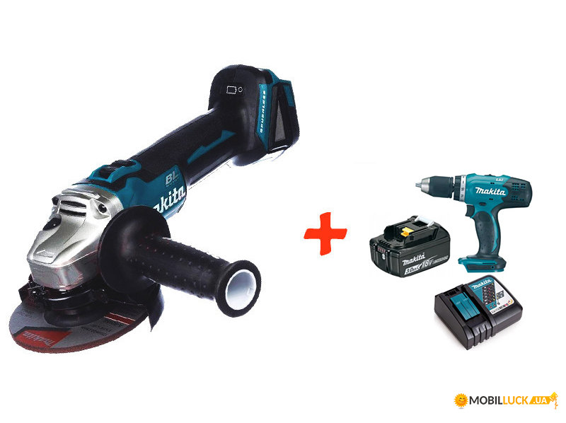    Makita DGA504Z+ - Makita DDF453RFX7