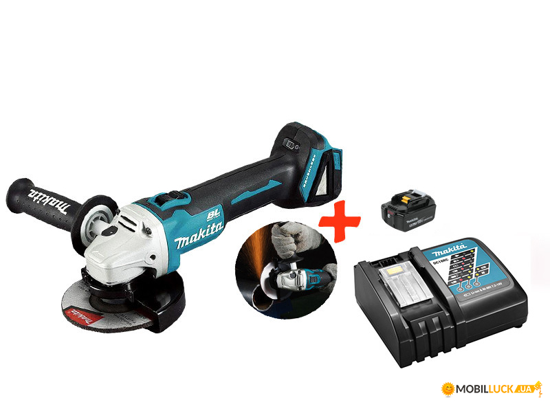    Makita DGA506Z+.18V 5 Ah+  (DGA506RT)