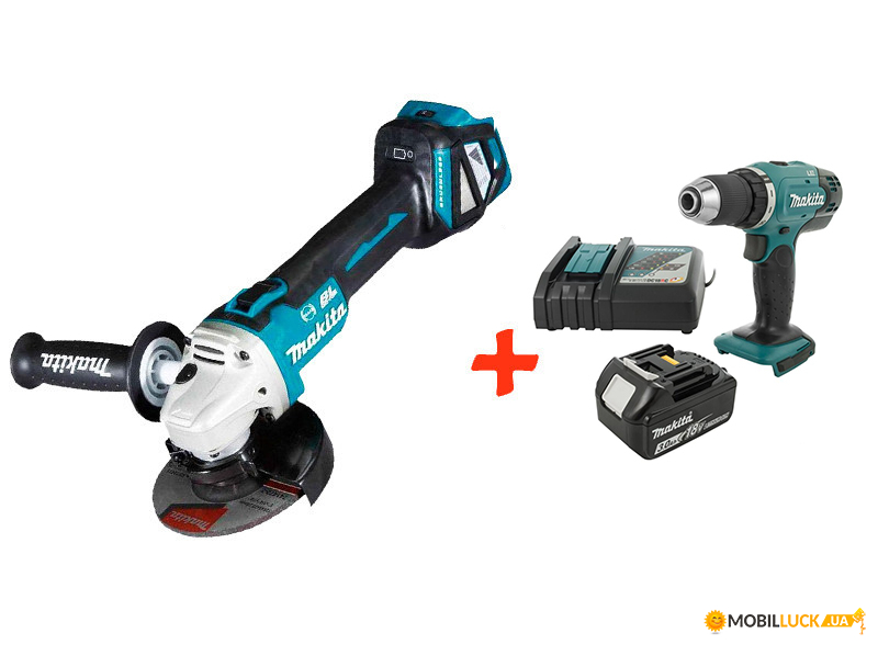    Makita DGA513Z+ - Makita DDF453RFX7