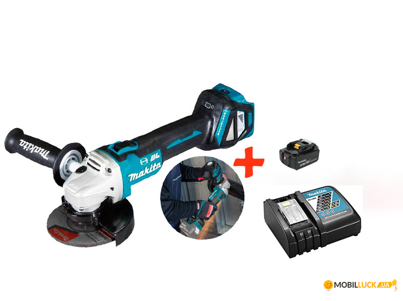    Makita DGA513Z+.18V 5 Ah+  (DGA513RT)