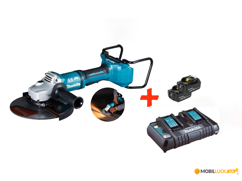    Makita DGA900Z+2 .18V 5 Ah+  (DGA900R2T2)