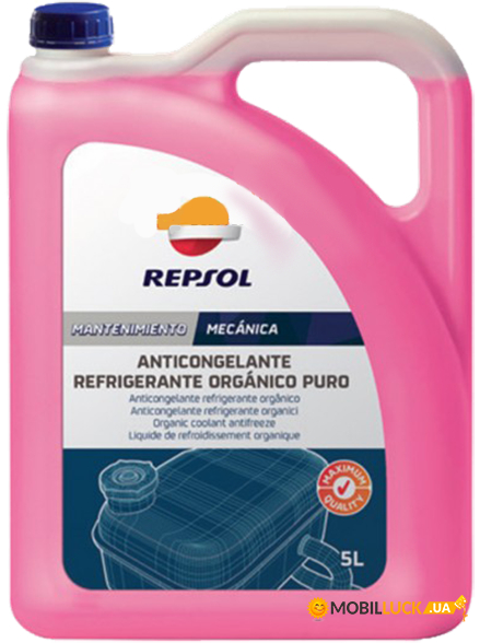    5 REPSOL ANTICONGELANTE REFRIGE. ORG. PURO (RP703R39)