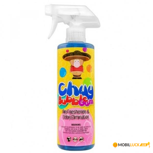  Chemical Guys   Chuy Bubble Gum Premium Air Freshener & Odor Eliminator 473 . (AIR_221_16)