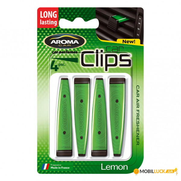  Aroma Car Clips Lemon, 4x5g (377)