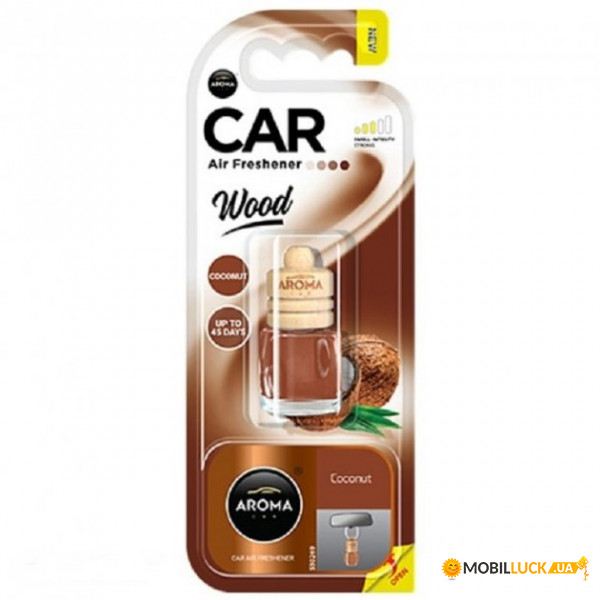  Aroma Car Wood 6ml - COCONUT (24.) (83013)