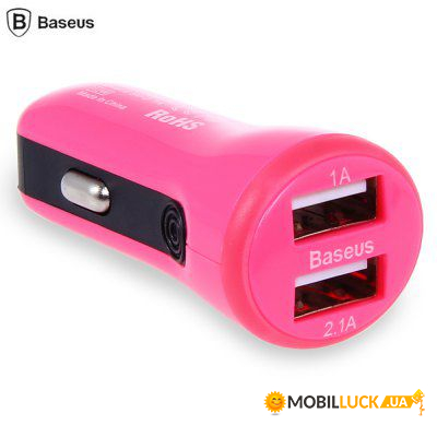   Baseus Tiny  2USB Pink