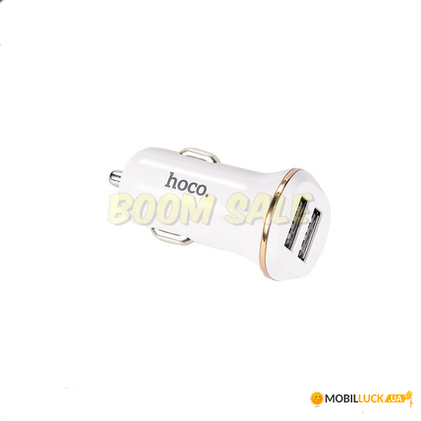   Hoco Z1 + Lightninig  2 USB 2.1A White