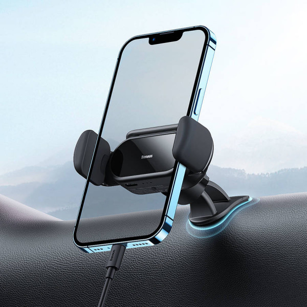    Baseus Steel Cannon pro Solar Electric Car Mount Black (SUGP010001)