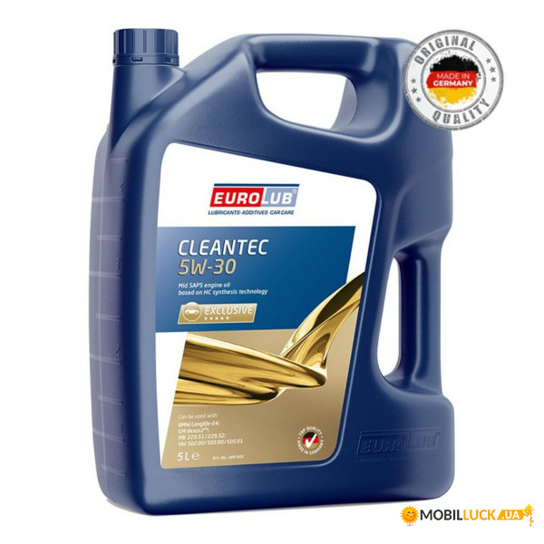    EuroLub CLEANTEC (Mid SAPS) SAE 5W-30 5