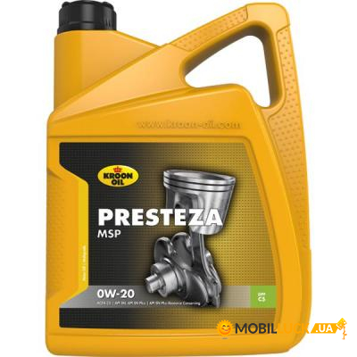   Kroon-Oil Presteza MSP 0W-20 5 (KL 36497)