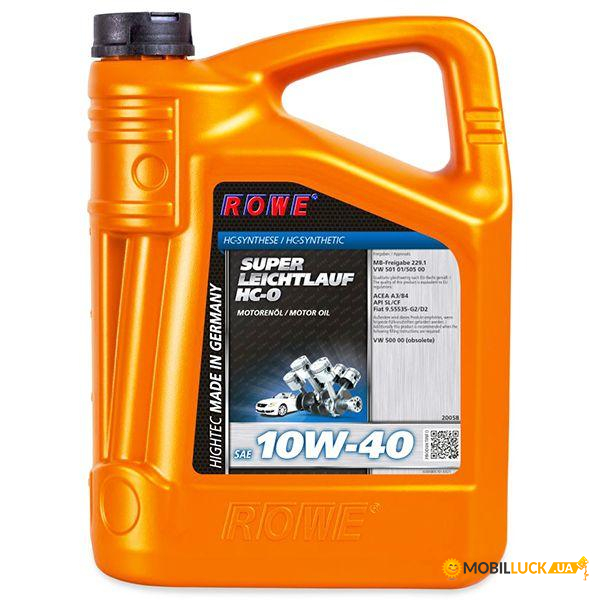 Rowe Hightec Super Leichtlauf Hc-o 10W-40 4. (rowe 5-4)