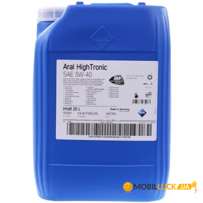   Aral HighTronic 5W-40, 20  (7117)