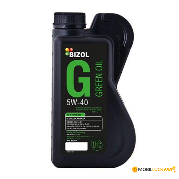   Bizol Green Oil 5W-40 1 (B81040)