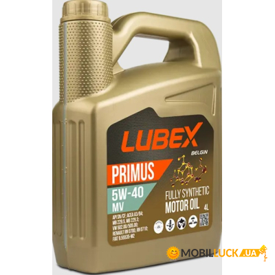   LUBEX PRIMUS MV 5w40 4 (034-1325-0404)