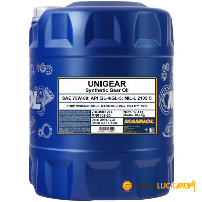   Mannol UNIGEAR 20 75W-80 (MN8109-20)