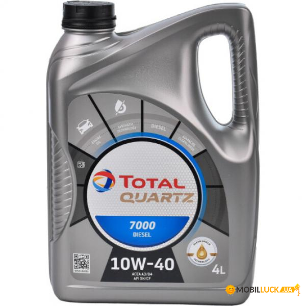   Total Quartz 7000 Diesel 10W-40 4. (214101-7)