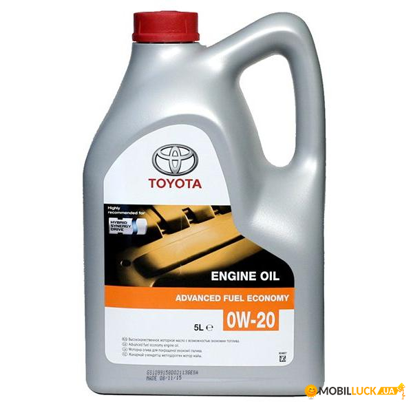   Toyota Advanced Fuel Economy Engine Oil 0W-20 5  (0888083886-7)