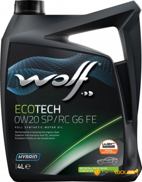   Wolf EcoTech 0W20 SP/RC G6 FE 4  (1047260)