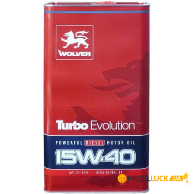   Wolver Turbo Evolution 15W-40 4 (4260360944468)