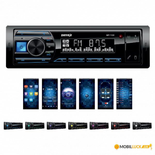  1-Din DriveX MP-100