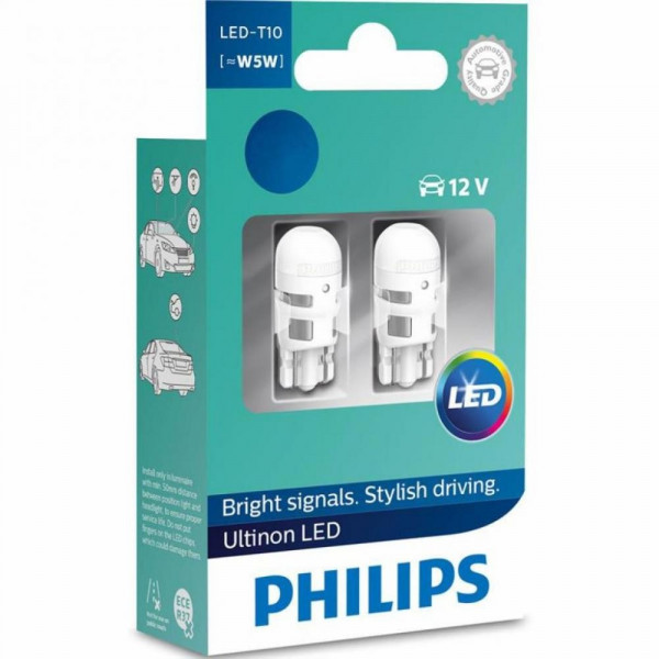   PHILIPS 11961ULW4X2 T10 LED 4000K 12V B2