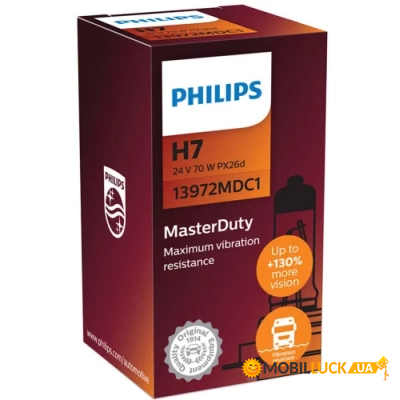  Philips 13972MDC1  H7 24V 70W MasterDuty (2454)