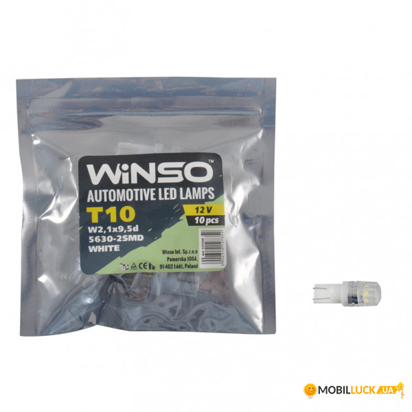    Winso 12V SMD T10 W2.1x9.5d, 10 (127350)