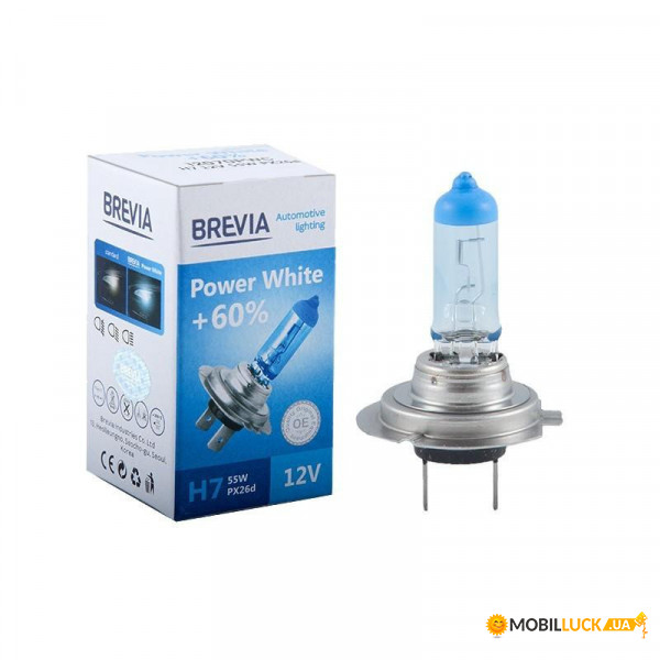  Brevia H7 12V 55W PX26d Power White 60 4300K CP (10/500 .) (12070PWC)