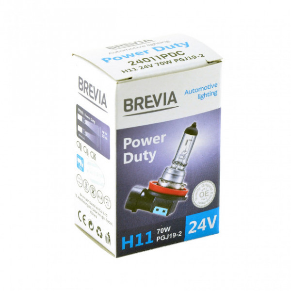  BREVIA H11 24V 70W PGJ19-2 Power Duty CP (10/200 .) (24011PDC)