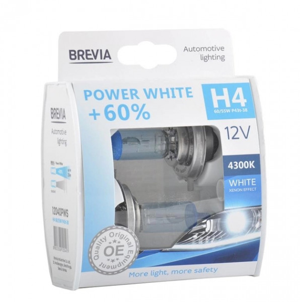    Brevia H4 Power White 12040PWS 12V 60/55W