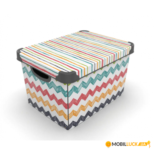  QUTU STYLE BOX   COLORED ZIGZAG 20. (6835539)