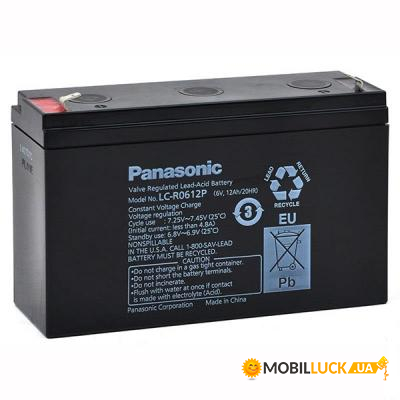   Panasonic 6V 12Ah (LC-R0612P)