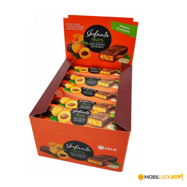  VALE Infanta Fruits 24x40g Dried Apricot and Peanut