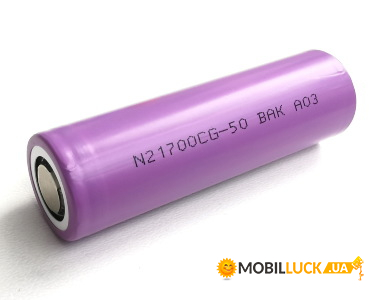  21700 - (Li-Ion) BAK N21700CG-50 5000mAh, 10.2A, 4.2/3.6/2.5V