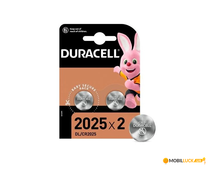 2x   CR2025 Duracell, 