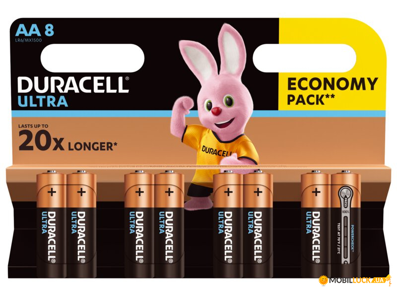   Duracell Ultra, AA/LR6, 1.5V,  8,   