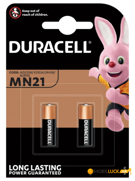   Duracell MN21 (23A/A23), 12V,  2