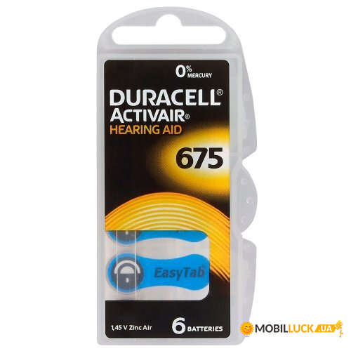  Duracell Activair 675   , 1.45V,  6