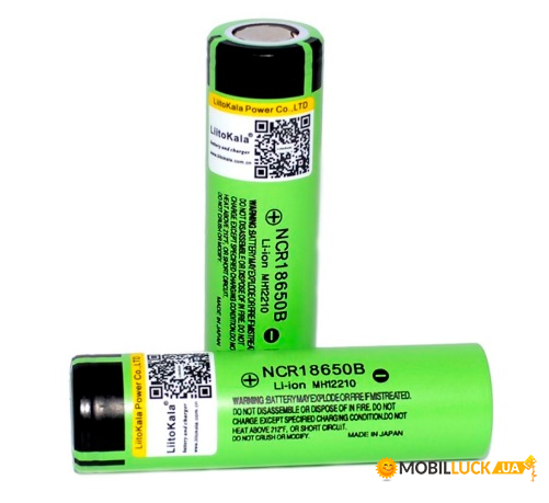  LiitoKala 18650 Li-Ion 3400 mAh Green