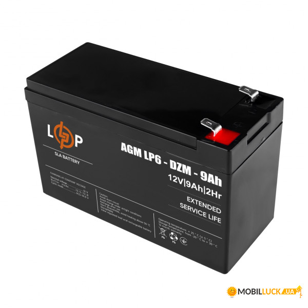   LogicPower LP 12V 9AH (LP 6-DZM-9 Ah) AGM