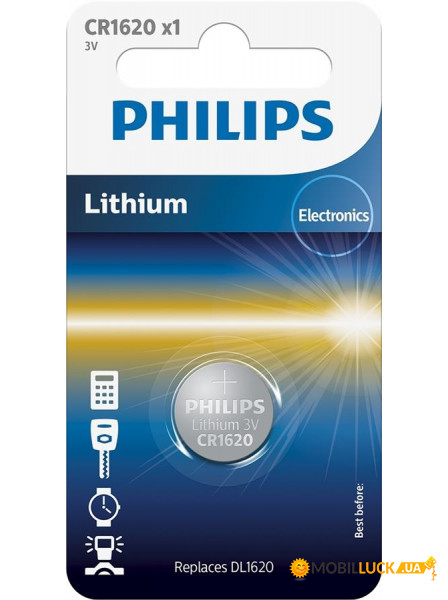  Philips Lithium CR 1620 BLI 1