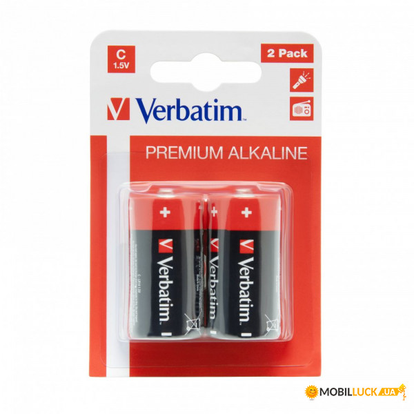  Verbatim Alkaline C/LR14 BL 2