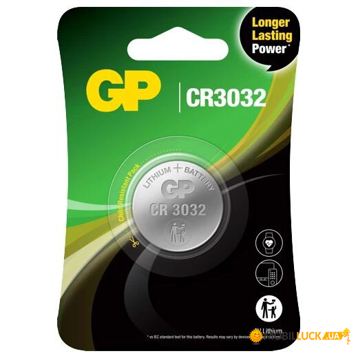   GP CR3032, 3V,  1