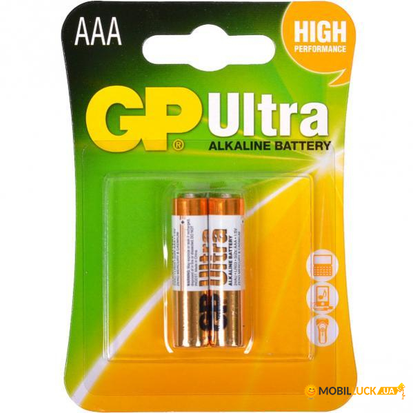  GP ULTRA ALKALINE, 24AUHM-2UE2 LR03, AAA (2 .) (CZ2724AUHM-2UE2)